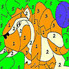 Alone wild tiger coloring game