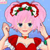Anime X-mas girl dress up game