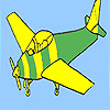 Basic airplane coloring game