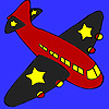Black wings airplane coloring game