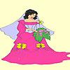 Bride princess coloring game