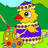 Coloring Easter Chicks - Rossy Coloring Games