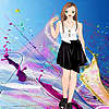 Cute girl and marble street dress up game
