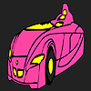 Fast futuristic car coloring game