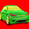 Full speed car coloring game