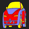Funny hot car coloring game