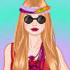 Hippie girl dress up game
