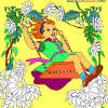 Kids coloring Happy Girl game