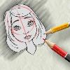 Lets Draw Something - Girl Face game