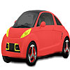 Mini light green car coloring game
