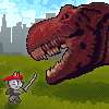 Ninja Cat and Zombie Dinosaurs game