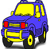 Nice forest jeep coloring game