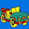 Open top jeep coloring game
