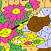 Painter grandfather coloring game
