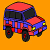 Red mountain jeep coloring game