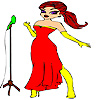 Singer jenny in prom coloring game