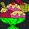 Summer Icecream coloring game
