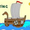 Viking ship coloring game